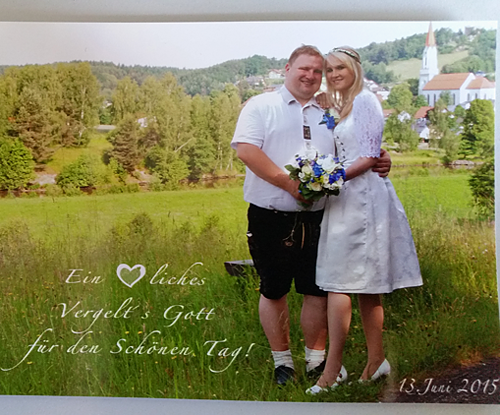 MGV Wald singt Hochzeit von Angelika und Christian