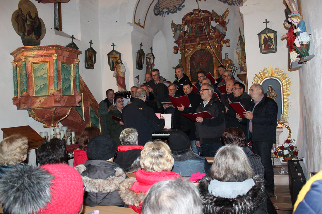 Sing ma im Advent mit dem MGV Wald in der Burgkapelle Siegenstein 