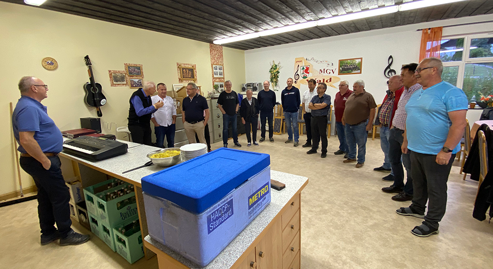 MGV Wald - 75. Geburtstag von Ehrenmitglied Konrad Gleixner