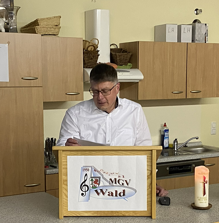 MGV Wald Jahreshauptversammlung mit Neuwahlen 2026