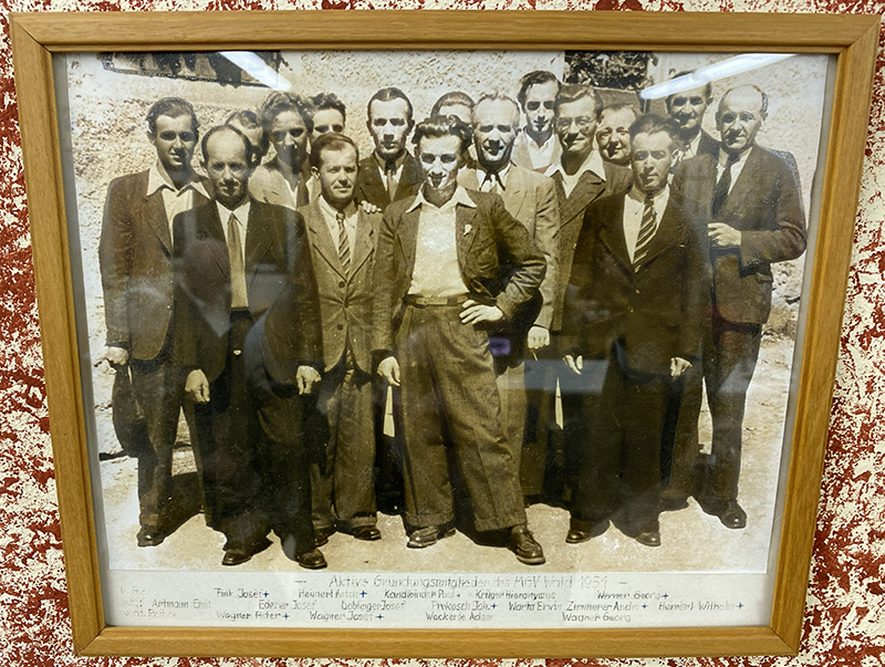 MGV Wald Gr&uuml;ndungsmitglieder 1950